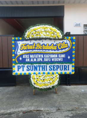 Papan Bunga Duka di Sriwidari